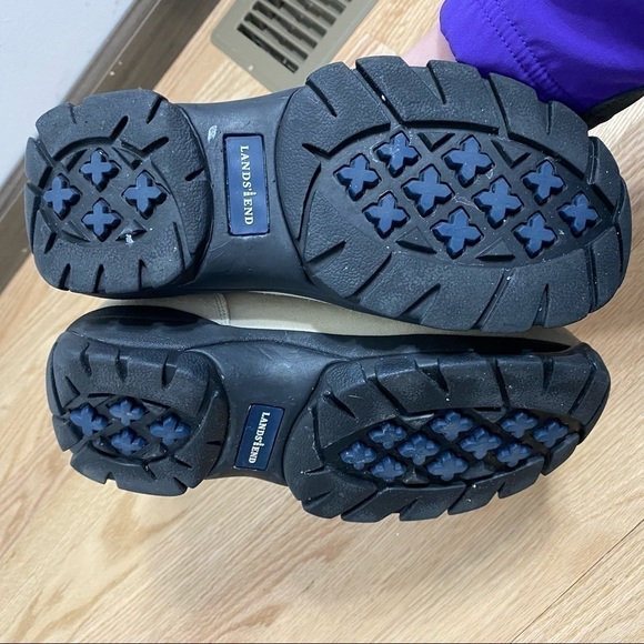 Lands End White Faux Shearling Lined Boots 6B - Picture 7 of 7